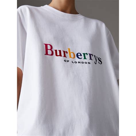 burberry t shirt rainbow size|burberry store online.